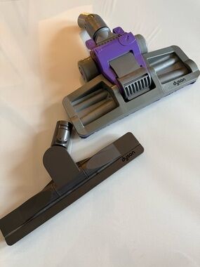 Dyson Vacuum Floor and Multi-Surface Brush Heads - Gray & Purple
